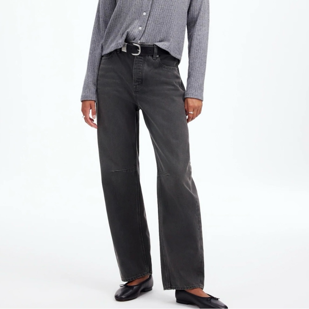 COPY - MADEWELL Women's Darted Barrel-Leg Jean - Size:28